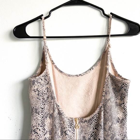 BNWOT MESHKI FAUX SNAKESKIN MINI DRESS - Picture 3 of 3